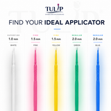 TULIP Regular Micro Applicator Brushes – Blue (2.0mm) | (4 kegs of 100) (400 Total)