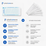5.25" x 10" Self-Sealing Sterilization Pouches for Autoclave (Choose Quantity) by PlastCare USA