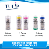 TULIP Regular Micro Applicator Brushes – Blue (2.0mm) | (4 kegs of 100) (400 Total)