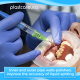 500 x Orange Flow Pre-Bent Applicator Needle Tips, 25 Gauge (5 Bags of 100) - My DDS Supply