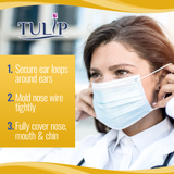 40 Blue Fluid Shield ASTM Level 3 Masks 4-Layer w/ Anti Fog Strip