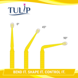TULIP Fine Micro Applicator Brushes – Yellow (1.5mm) | (4 kegs of 100) (400 Total)