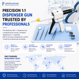 1:1 / 2:1 Cartridge Dispenser Delivery Gun for 50ml Dental Impression Material - My DDS Supply