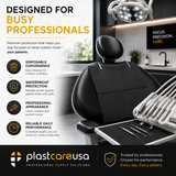 2000 Black 3-Ply Dental Patient Towel Bibs (4 Case of 500) by PlastCare USA - My DDS Supply