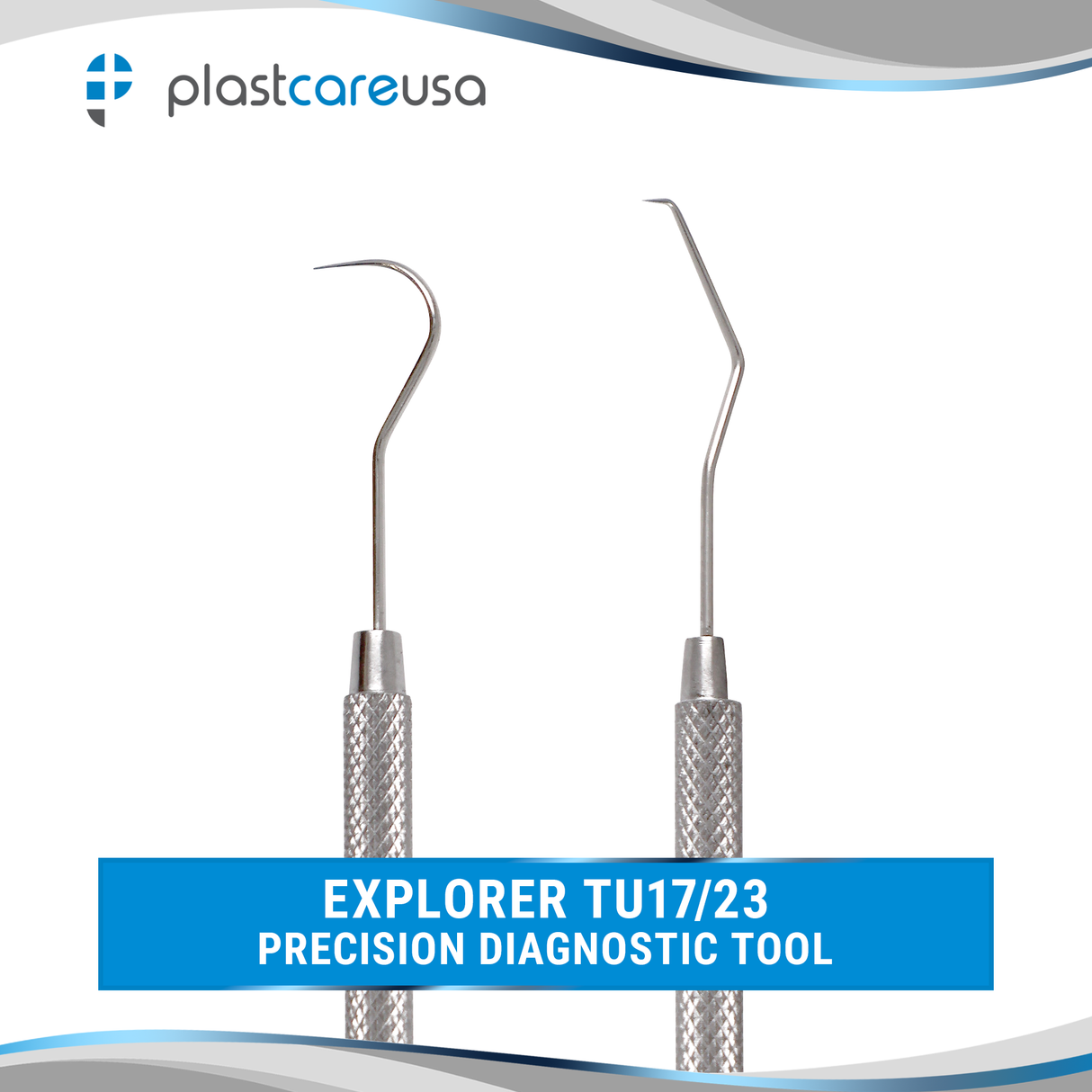 TU 17/23 Dental Explorer – German Stainless Steel Double Ended Diagnostic Probe (Autoclavable)