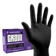 6000 Large 5.5 mil Black Latex Gloves (60 Boxes)