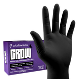 6000 Large 5.5 mil Black Latex Gloves (60 Boxes)