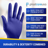 2000 PlastCare USA LARGE Cobalt-200 Indigo Blue Nitrile Exam Premium Gloves (Powder & Latex Free) (200 Gloves/Box) - My DDS Supply