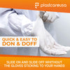 1000 Small PlastCare USA White Latex Gloves (10 Boxes) - My DDS Supply