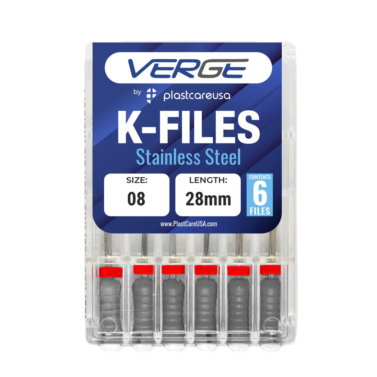 Size 8 28mm Endo K-Files, Endodontic K Files (Stainless Steel)