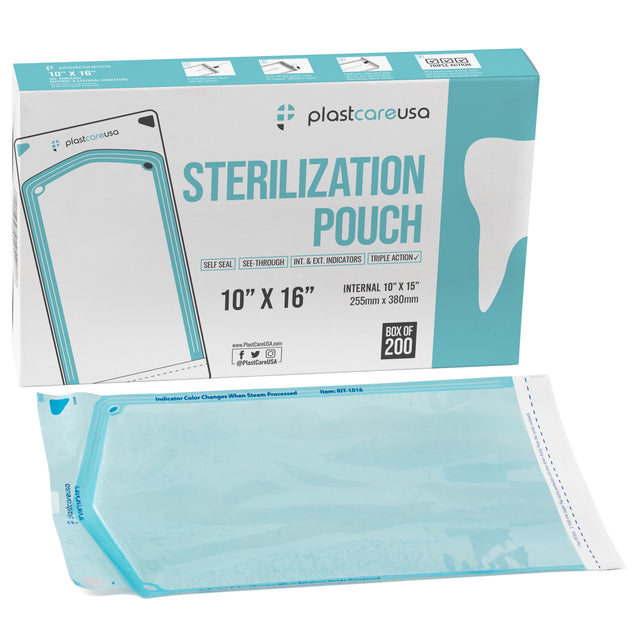 Sterilization pouches with built-in chemical indicators