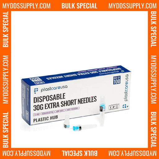 10 x  30G Extra Short Disposable Sterile Dental Needles (Box of 100 Perforated Opening) *Bulk Special* - My DDS Supply