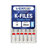 Size 15 28mm Endo K-Files, Endodontic K Files (Stainless Steel)