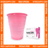 5000 Pink Plastic Disposable Ribbed Drinking Dental Cups, 5 Oz by PlastCare USA *Bulk Special* - My DDS Supply