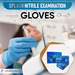 1000 LARGE Blue Nitrile Exam Premium Gloves (Powder & Latex Free), PlastCare USA Splash - My DDS Supply