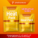 100 5" x 6" Instant Heat Packs for Pain Relief, Muscles, Sprains (4 Cases of 25)