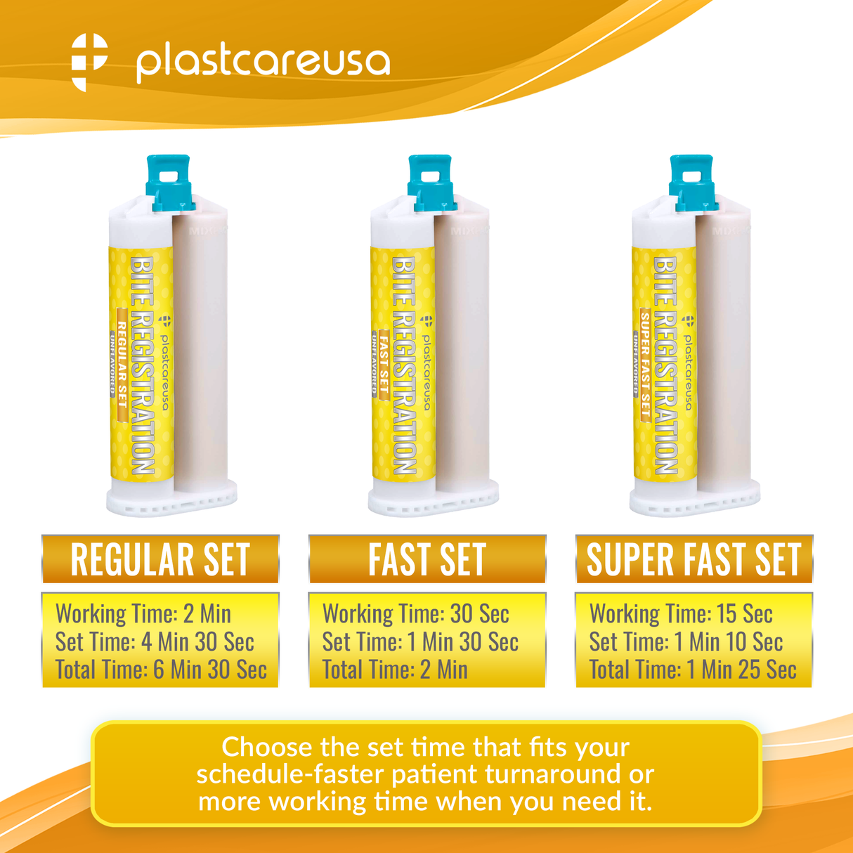 4 Tips + 2 Super Fast Set Bite Registration Material (Unflavored)