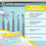 Worn Box-New 1000 2.25" x 9" Self-Sealing Sterilization Pouches by PlastCare USA