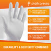 1000 Small PlastCare USA White Latex Gloves (10 Boxes) - My DDS Supply