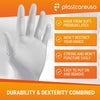 1000 Extra Small XS PlastCare USA White Latex Gloves (10 Boxes) - My DDS Supply
