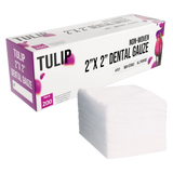 5,000 TULIP 2x2 4-Ply Non-Sterile Non-Woven Dental Gauze Sponges