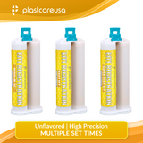4 Unflavored Fast Set Bite Registration Material 50ml Cartridges by PlastCare USA