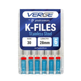 Size 30 28mm Endo K-Files, Endodontic K Files (Stainless Steel)