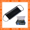1000 Black ASTM Level 1 Surgical Earloop Face Mask By PlastCare USA (20 Box of 50) - My DDS Supply