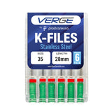 Size 35 28mm Endo K-Files, Endodontic K Files (Stainless Steel)