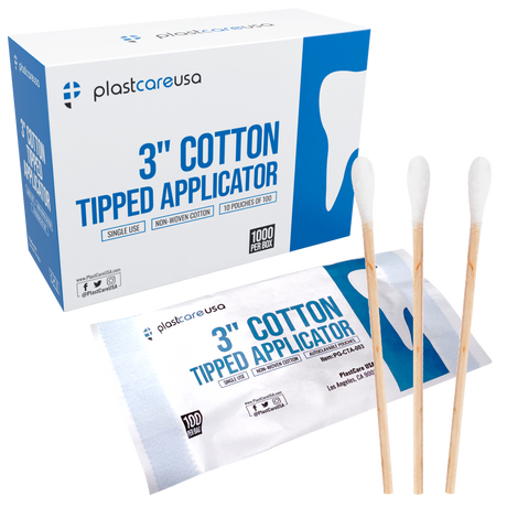 10,000 3" Cotton Tip Applicators - (100 Packs of 100)