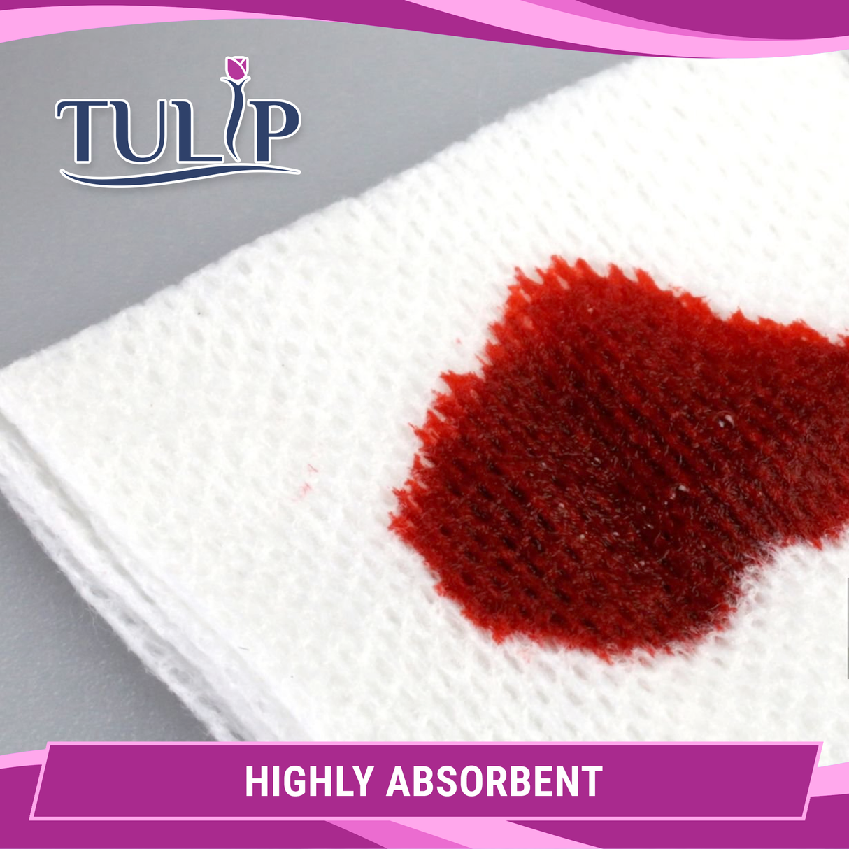 2,000 TULIP 4x4 4-Ply Non-Sterile Non-Woven Dental Gauze Sponges 4" x 4"