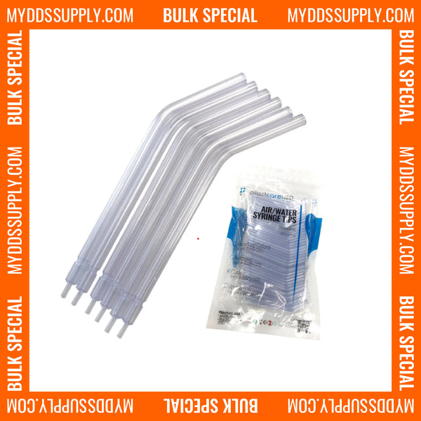 2500 x Clear Air-Water Syringe Tips (10 Bag) *Bulk Special* - My DDS Supply