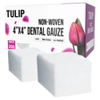 6,000 TULIP 4x4 4-Ply Non-Sterile Non-Woven Dental Gauze Sponges 4" x 4"