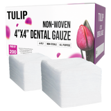 6,000 TULIP 4x4 4-Ply Non-Sterile Non-Woven Dental Gauze Sponges 4" x 4"