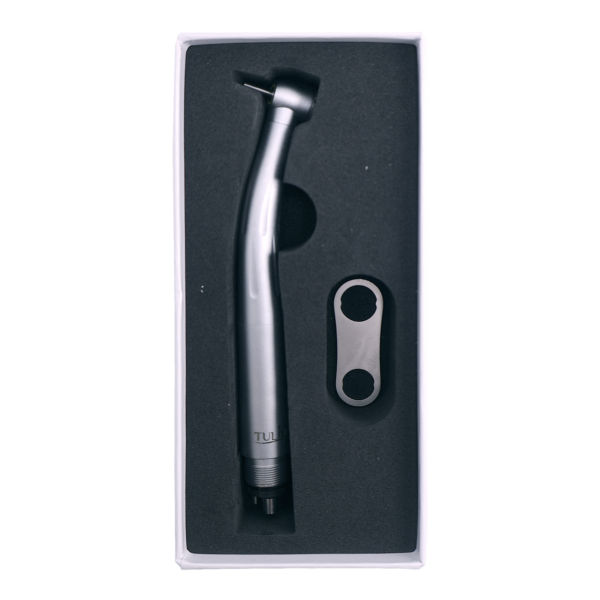 Tulip 5 LED High-Speed Dental Handpiece – Push Button, 5 LED Lights, 5 Water Sprays, Ceramic Bearings, 350,000–380,000 RPM, M4/B2 Connection, Autoclavable