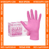 6000 SMALL Pink Nitrile Exam Premium Gloves (Powder & Latex Free), PlastCare USA Bloom *Bulk Special* - My DDS Supply