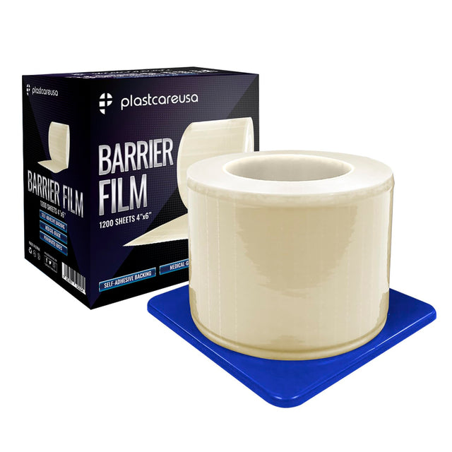 8 x Clear Barrier Film, 4" x 6", 1200 Sheets (1 Case of 8 Rolls)