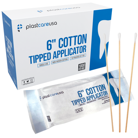 10,000 6" Cotton Tip Applicators - (100 Packs of 100)