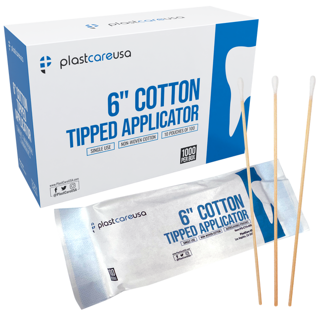 10,000 6" Cotton Tip Applicators - (100 Packs of 100)
