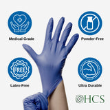 2500 Large Disposable Nitrile Exam Gloves  - Safe for use with Chemotherapy Drugs & Fentanyl