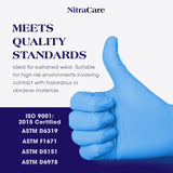 2000 Small Blue Nitrile 3.5 mil Chemo-Rated Powder Free NitraCare Examination Gloves (10 Boxes of 200)