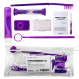 12 Pack of Purple Orthodontic 8 Piece Patient Kits