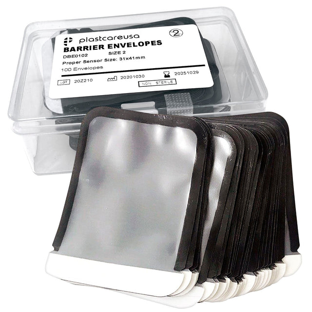2500 #2 Barrier Envelopes For Dental X-Ray Digital Phosphor Plate Sensor (25 Boxes)