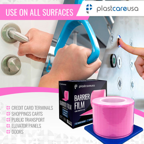 Pink Barrier Film, 4x6 1200 sheets - My DDS Supply