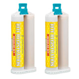 2 Unflavored Regular Set Bite Registration Material 50ml Cartridges by PlastCare USA - My DDS Supply
