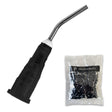 2000 Black Flow Sealant Pre-Bent Applicator Needle Tips, 20 Gauge (20 Bags of 100)