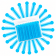 1040 Blue Dental Ligature Rubber Ties Bands Braces Orthodontic Elastic, 1 Bag - My DDS Supply
