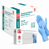 1000 Small Blue Nitrile Exam Gloves, 3.5 Mil, Powder-Free, Latex-Free *PAST DATE 06/2026*