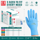 1000 Small Blue Nitrile Exam Gloves, 3.5 Mil, Powder-Free, Latex-Free *PAST DATE 06/2026*