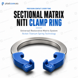 Universal Nickel Titanium Dental Matrix Bands Ring – Sectional Matrix Clamp Refills for Restorative Procedures